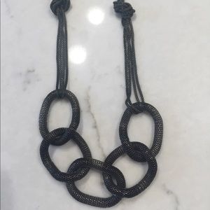Black mesh necklace